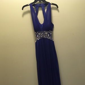 Blue prom dress